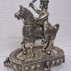 Masterpiece Rare Antique Spanish Colonial Silver Horse Indian Incense Burner
